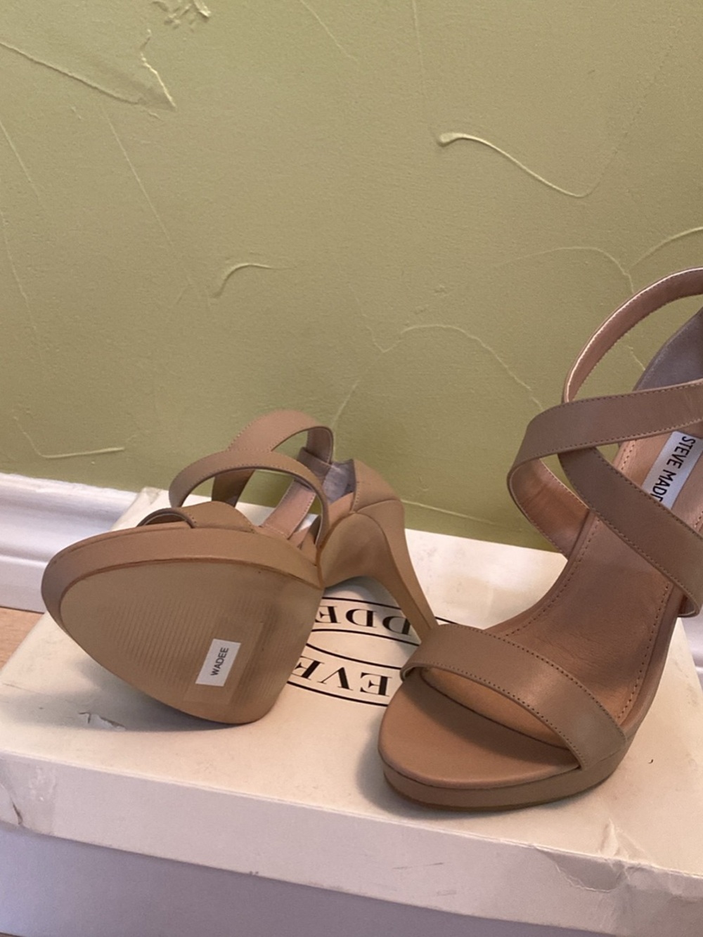 Steve Madden Nude/Taupe Strappy High Heel Sandals